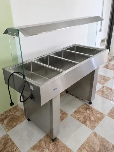Buffet Térmico / Richô Expositor 8 Cubas em Inox - Seminovo