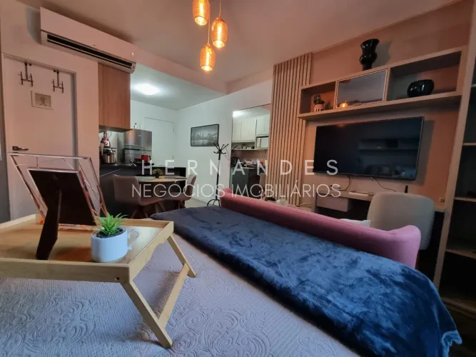 Studio Exclusivo em Bethaville I: Apartamento mobiliado, 1 quarto, 1 suite, 1 sala, 1 banh