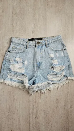 Shorts Jeans Desfiado