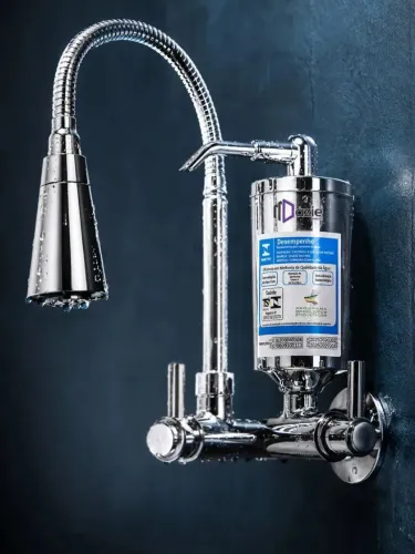 Torneira Cozinha Parede Filtro Gourmet Flexível Dazie Metais