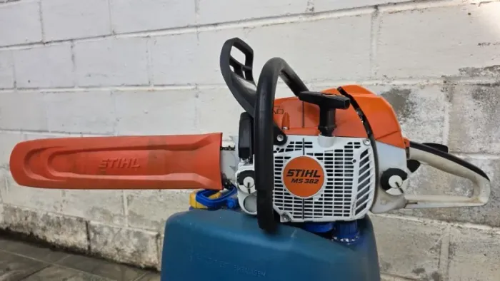 Motosserra Gasolina Stihl Ms 382 Cor Branco e laranja