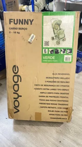Carrinho De Passeio Para Bebê Funny Voyage Cor Verde Até 18kg