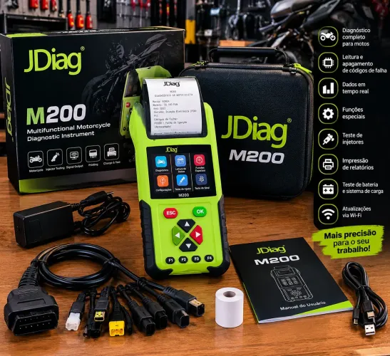 Scanner JDiag M200 para Motos - Injeção Eletrônica - Novo