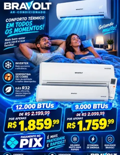 Baixa de ar condicionado Rodrigues colchões Guamá