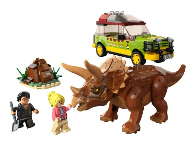 Dinossauro Triceratops - Jurassic Park (blocos de montar tipo LEGO)