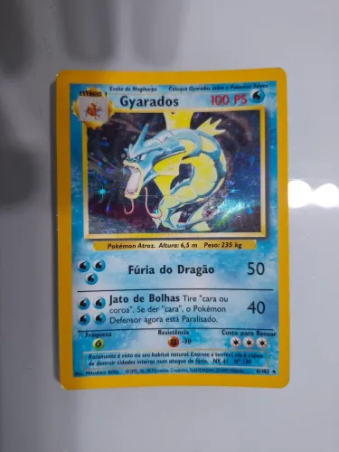 Carta Pokemon Gyarados 6/102 1995