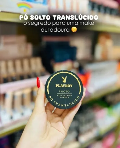 Pó translúcido Playboy Acabamento Profissional