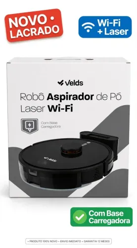 ROBÔ ASPIRADOR VELDS LASER WI-FI - NOVO LACRADO