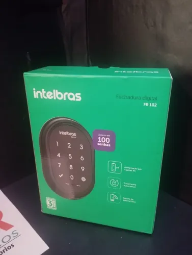 Fechadura Eletrônica de sobrepor Intelbras (não instalamos)