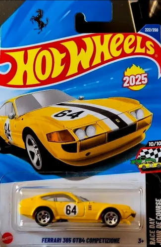 Hot Wheels Ferrari 365 GTB4 Competizione Amarela