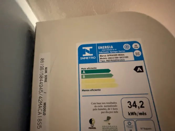Ar condicionado midea 18mil btus