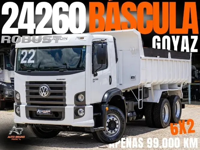 Volkswagen 24.260 6x2 Caçamba Goyaz 9m³ com Apenas 99.000 km