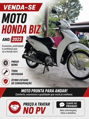 Venda da biz 110 , baixa quilometragem.