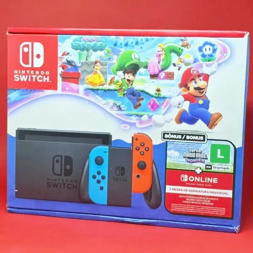 Lacrado Nintendo Switch 32gb acompanha jogo, nota e garantia 
