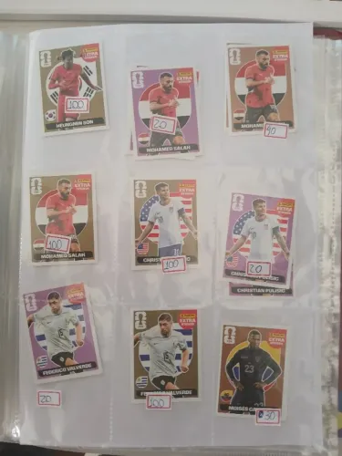 figurinhas legends stickers panini copa 2026 originais preço por unidade 20 até 150
