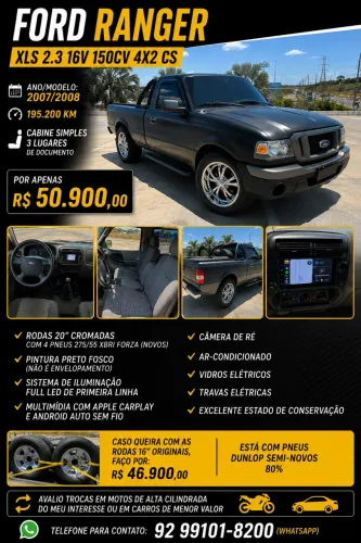 Ford Ranger XLS 2.3 16V 145cv/150cv 4X2 CS 2008