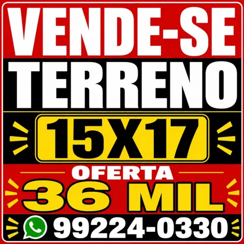 Terreno 15 X 17 a venda em pratius Pindoretama ce 36 mil