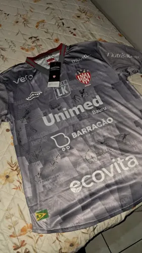 Camiseta esporte clube noroeste original autografada nova