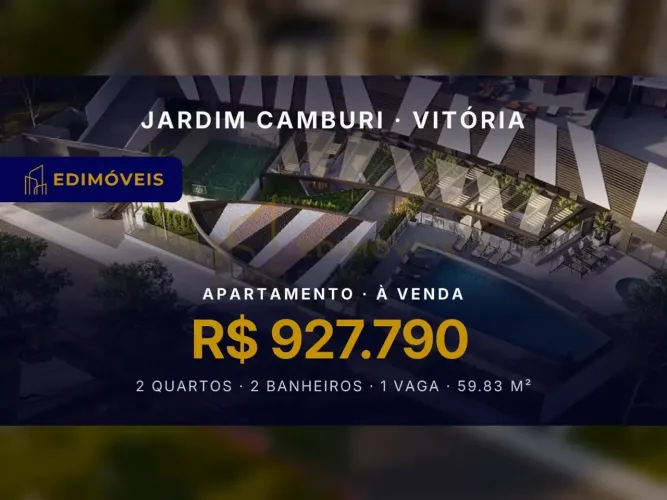 Seu novo lar: Apartamento 2 quartos no Jardim Camburi, conforto e praticidade!
