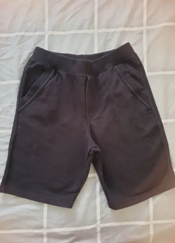 Shorts menino preto de moletom 12