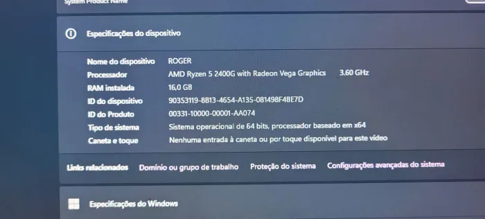 PLACA MAE ASUS A320M + RYZEN 5 2400GG