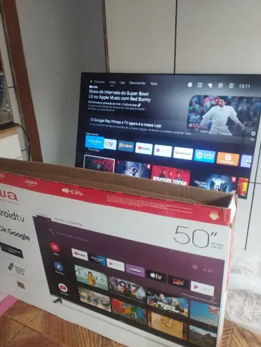 Tv SMART 50 4K ANDROID semi nova 