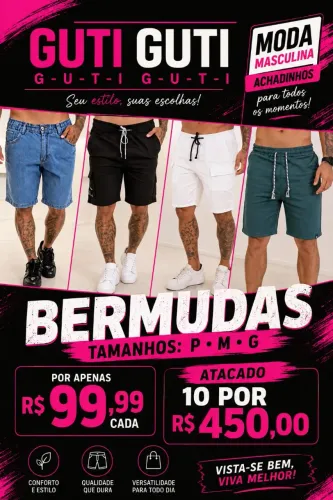 ATACADO 10 Bermudas Por