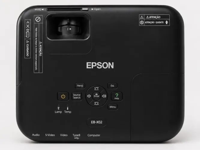 Projetor Epson EB-X02 com suporte de teto