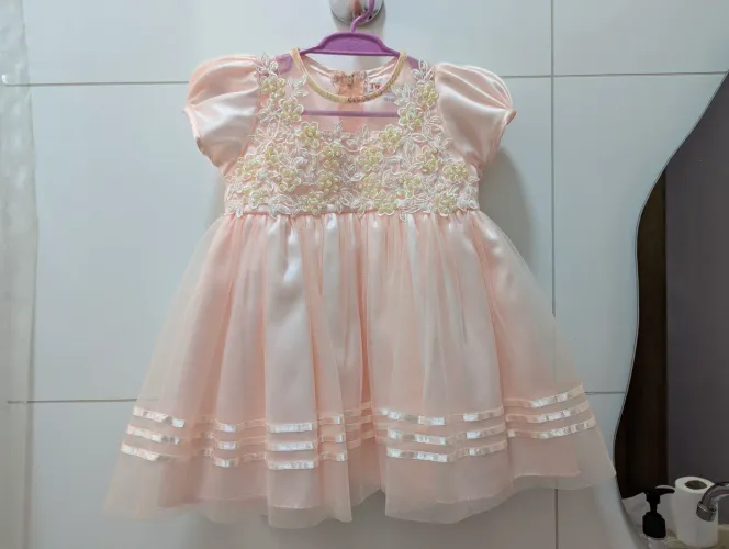 Vestido de Festa Menina 18 meses