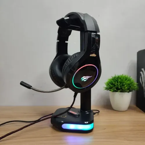 Headset Gamer Havit H2232D BLK Potência sonora e imersão com RGB