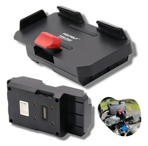 Suporte Celular Indução Moto Fox Wolf c/ USB p/ BMW R GS ADV