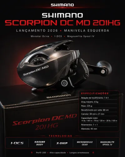 CARRETILHA SCORPION DC MD 