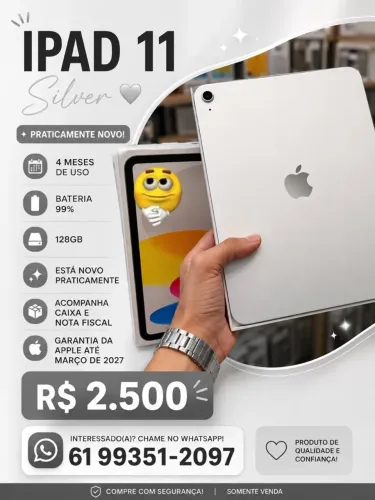 tablet/ IPAD 11 silver 128gb