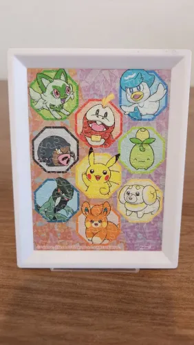 Porta retrato de quebra cabeça do Pokemon