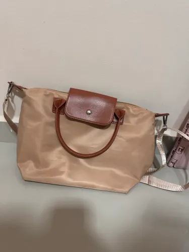Bolsa bege imitação lepliage