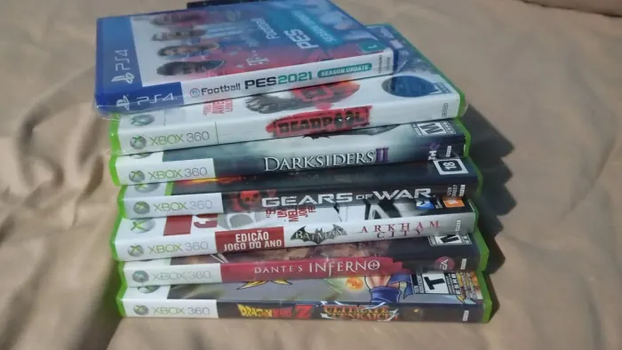 Lote 7 Jogos Xbox 360 e PS4- Com Raridade