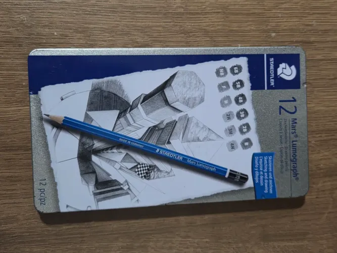 estojo lapis graduado staedtler lumograph 12
