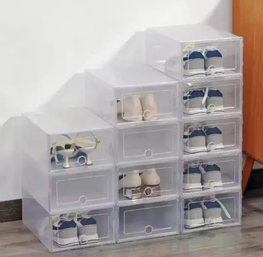 12 Organizadores em Acrílico Transparente - Empilhável