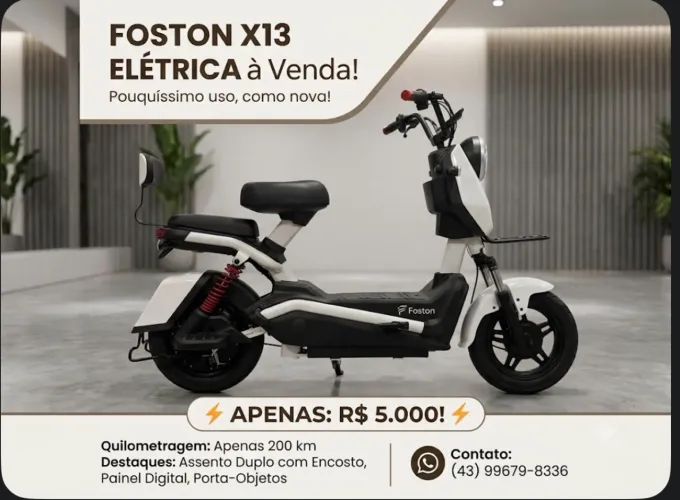 Moto elétrica Foston X13 Max