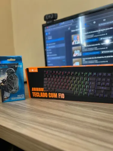 Kit Gamer Teclado KV-817 + Mouse 2400 DPI - COM FIO