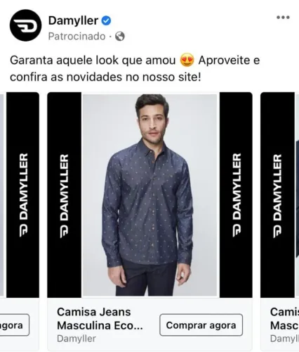 Camisa Masculina Jeans Masculina Dammyler - Tamanho M