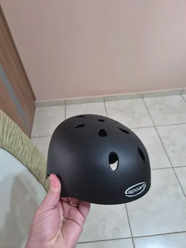 Capacete e kit de protecao para sports infantil