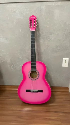 Violão Giannini GCX-15BK Rosa - R$330