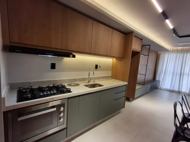 Studio 52M² 1 quarto com armários para aluguel Setor Marista próximo ao Parque Areião Goiâ