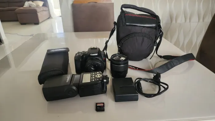 kit câmera profissional Conon sl3