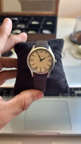 Relógio Empório Armani fino