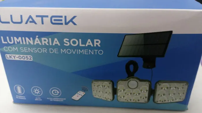 Luminária solar Led Luatek LKY-0052 com sensor de movimento