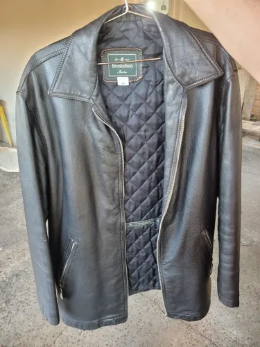 Jaqueta de couro legitimo masculina Brooksfield tamanho M