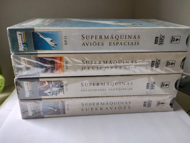 Coleção VHS Super Máquinas (4 fitas)