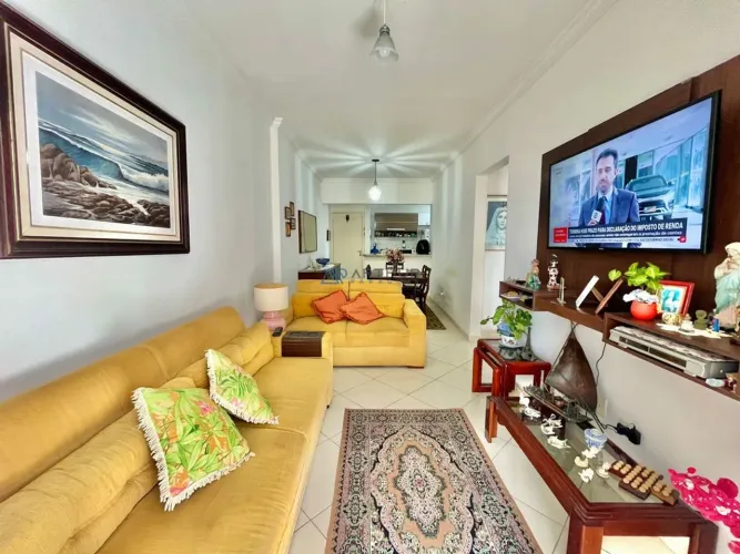 Apartamento à Venda em Praia Grande no Caiçara, 2 quartos, 1 vaga - Mobiliado